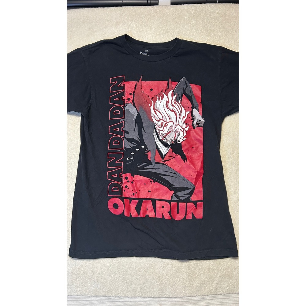 Ripple Junction Dandadan Okarun T-Shirt Mens M Black Anime Graphic Tee Street